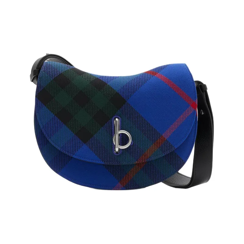 Burberry Rocking Horse Cotton Crossbody Bag Shoulder Bag Women's Knight Blue-0