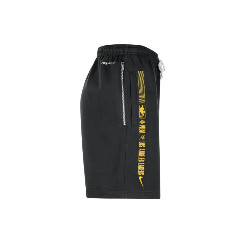 Nike Los Angeles Lakers Standard Issue Courtside Sports Shorts Los Angeles Lakers Men's Black-2