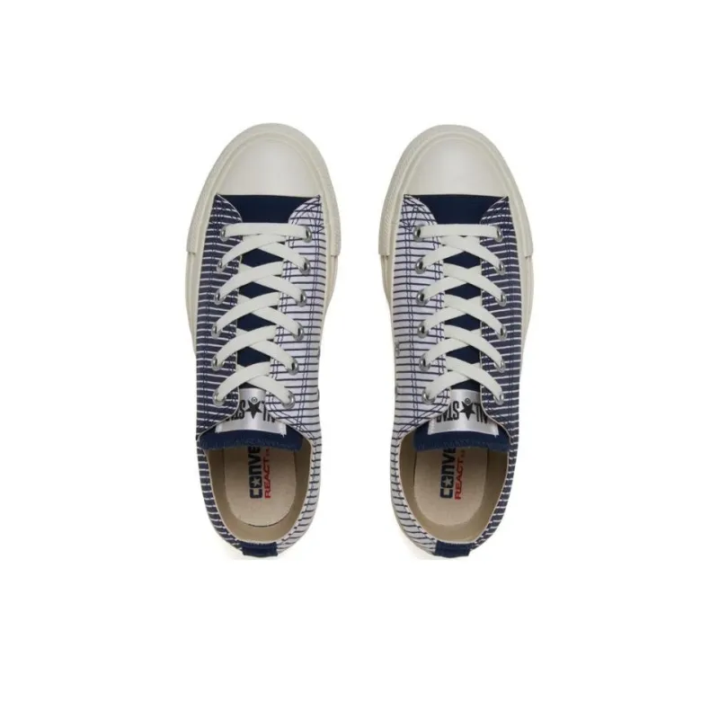 Converse All Star Slip Resistant, Abrasion Resistant, Breathable Low Top Canvas Shoes Unisex Blue Japan Version-2