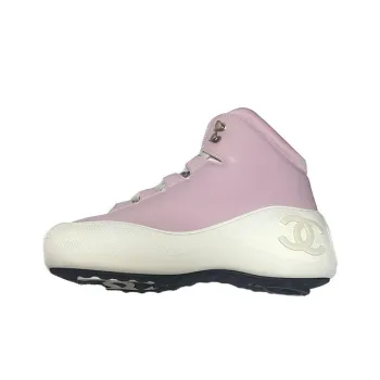 CHANEL Cushioning Wear-Resistant High-Top Casual Shoes Women's Pink