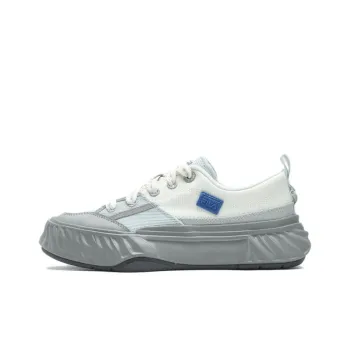 FILA Fosso Breathable Low Top Canvas Shoes Women's White Gray