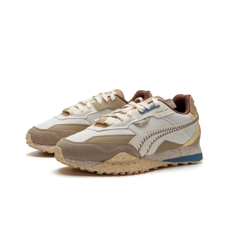 PUMA Blktop Rider Cushioned Slip Resistant Low Top Casual Shoes Unisex Brown White-1