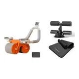 Orange Clothing Sets (Abdominal Roller+Yoga Mat+Sit-Up Assist Device)