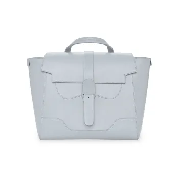 SENREVE Cow Leather Crossbody Bag Shoulder Bag Large Size Women's Ice Gray