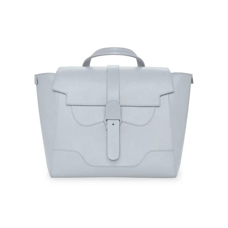 SENREVE Cow Leather Crossbody Bag, Shoulder Bag Tubas Women's Ice Gray-0
