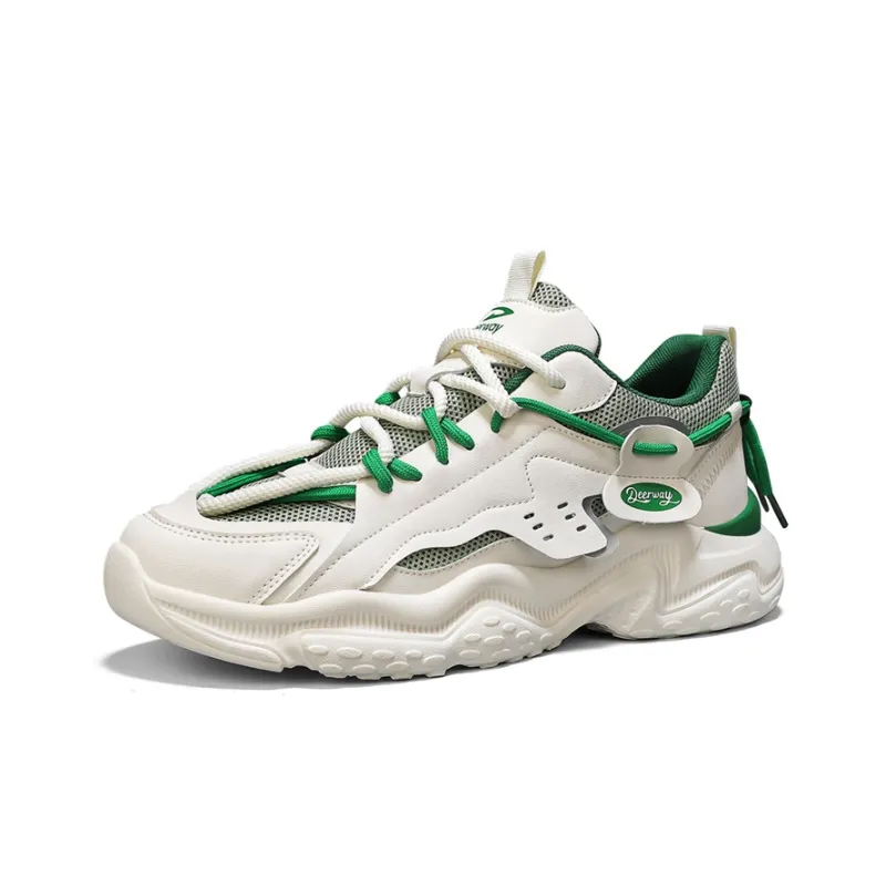 DEERWAY Wear resistant And Lightweight Low Top Chunky Sneakers Men's-1
