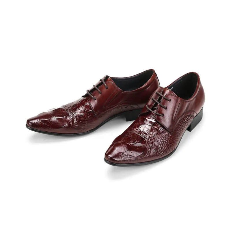 ASTON M.JAZZ Dress Shoes Men Low Top Black/Burgundy/Brown-9