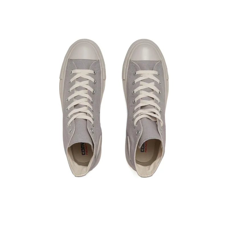 Converse All Star Rubber Patch Abrasion Resistant Breathable High Top Canvas Shoes Unisex Gray Japan Version-3