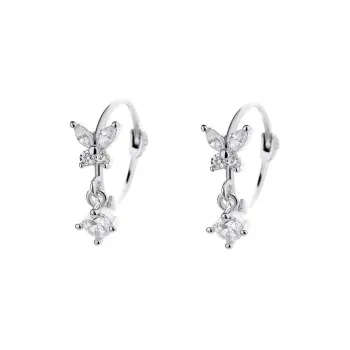 Asia Star 925 Sterling Silver Earrings Women's