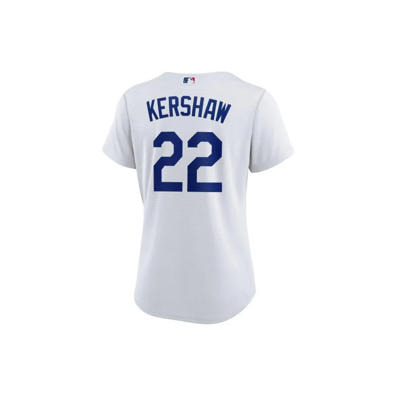 Nike MLB Collaboration Los Angeles Dodgers Clayton Kershaw Baseball Jacket Women's White-1