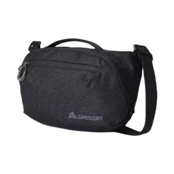 GREGORY Nylon Crossbody Handbag, Shoulder Bag Regular Unisex Obsidian Black
