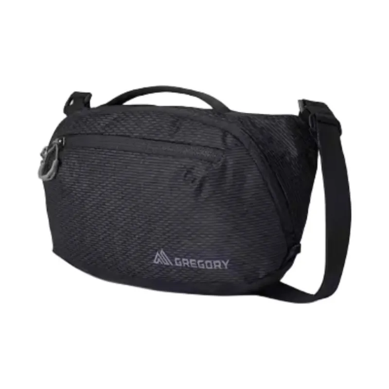 GREGORY Nylon Crossbody Handbag, Shoulder Bag Regular Unisex Obsidian Black-0