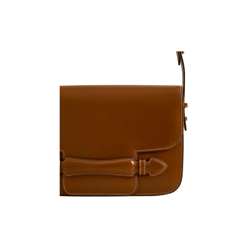 MARK CROSS Calfskin Handbag Shoulder Bag Women's Brown-4