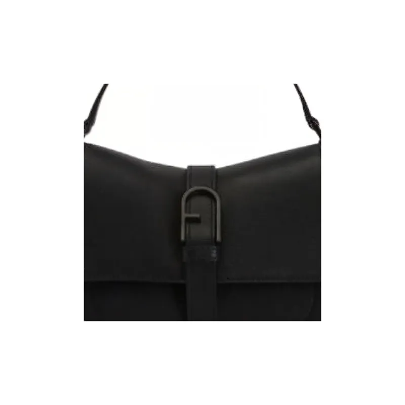 Furla Calfskin Shoulder Bag Crossbody Bag Handbag Mini Women's Black-4