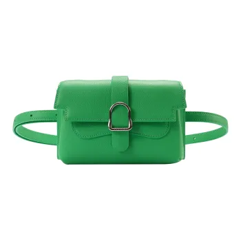 SENREVE Togo Calfskin Shoulder Bag, Handbag, Shoulder Bag Women's Comic Green