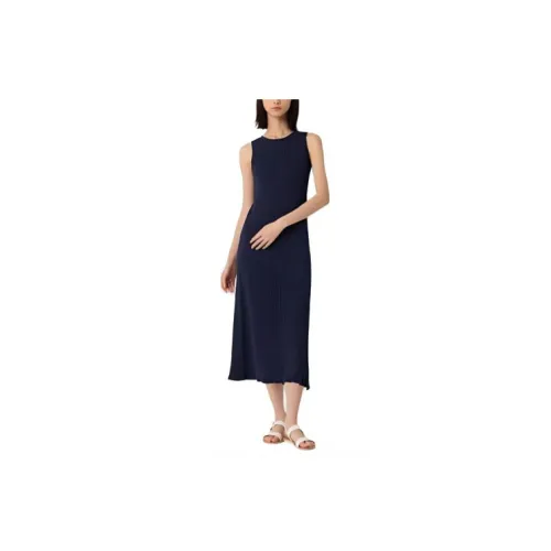 UNIQLO X Ines De La Fressange Sleeveless Dresses Women's Navy Blue