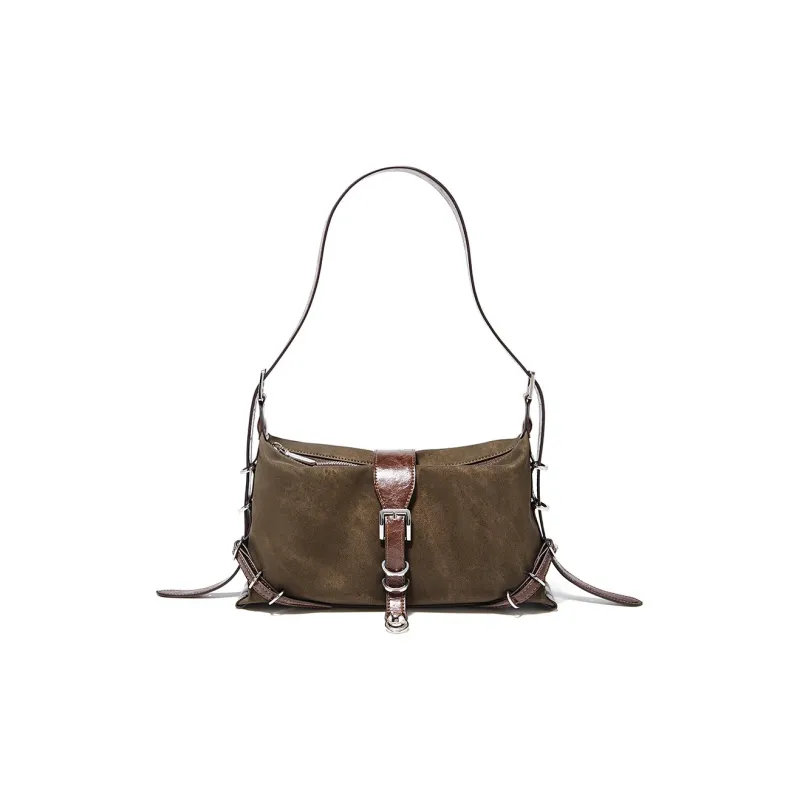FOXER Synthetic Leather Shoulder Bag, Crossbody Bag Regular Women's Coffee-1