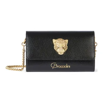 Braccialini Leather Wallet Women's Black