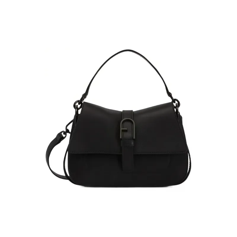 Furla Calfskin Shoulder Bag Crossbody Bag Handbag Mini Women's Black-0