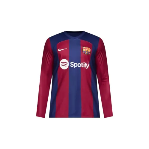 Nike FC Barcelona 2023/24 Stadium Home Soccer Jerseys Men's Dark Royal Blue/Noble Red/White