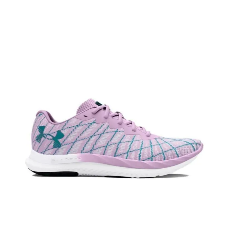 Under Armour Charged Breeze 2 Wear-resistant And Lightweight Low-Top Running Shoes Women's Purple Pink-1