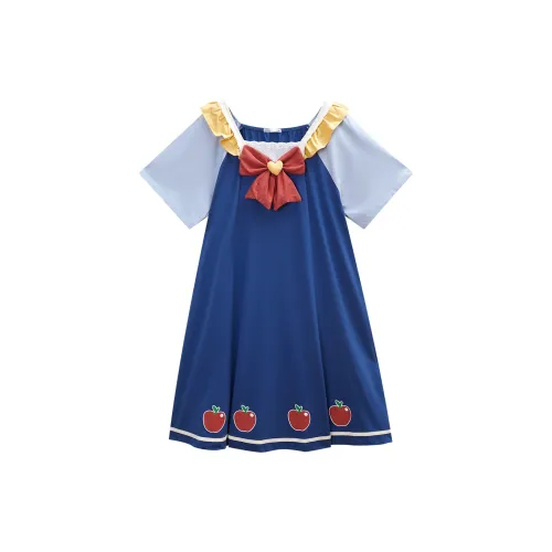 GUKOO x DISHINIBAIXUEGONGZHU LIANMINGKUAN Nightgown Women's Dark Blue