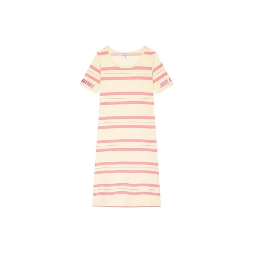 JUICY COUTURE Short-Sleeved Dresses Women's Stripes