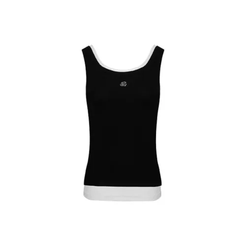 Ann Andelman Tank Tops Women's Black/White