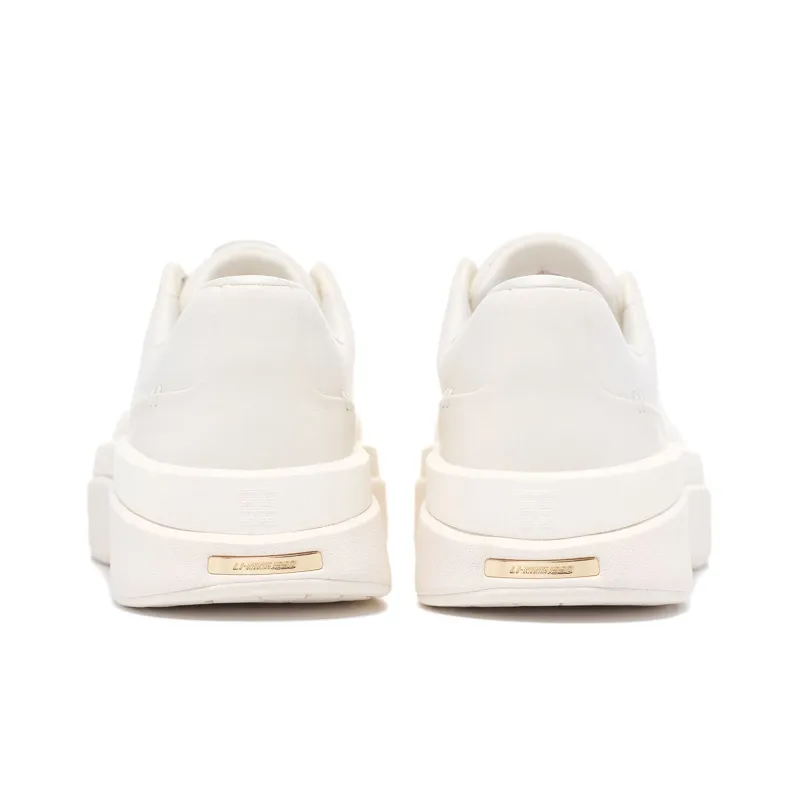 LI NING 1990 Cushioning, Wear Resistant Low Top Casual Shoes Women's Ecru-3