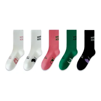 LUOLIAN Knee High Socks Women's 5 Pack