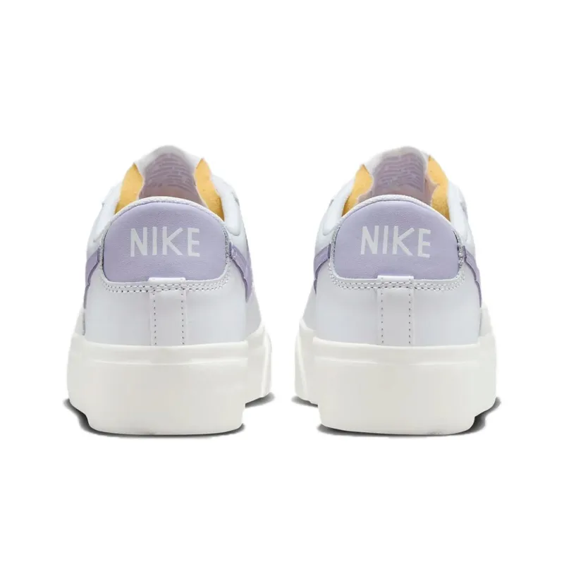 Nike Blazer Low Platform White Sail Lilac Bloom Women's-4
