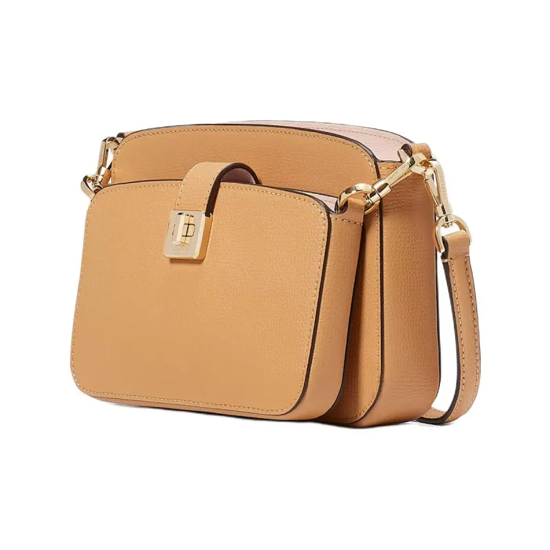 Kate Spade Grain Leather Shoulder Bag, Crossbody Bag Women's Brown-1