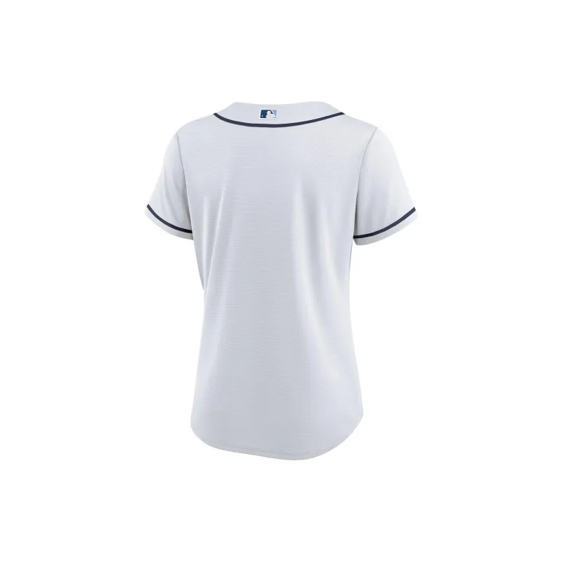 Nike MLB Collaboration Tampa Bay Rays Soccer Jerseys Women's White-1