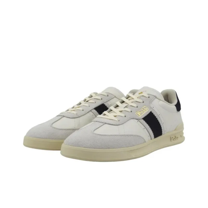 Polo Ralph Lauren Low Top Skateboard Shoes Men's Blue White-3