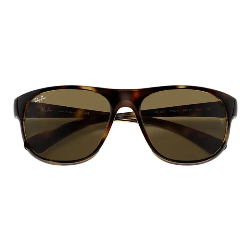 RayBan Nylon Irregular Shape Sunglasses Men's Tortoiseshell-3