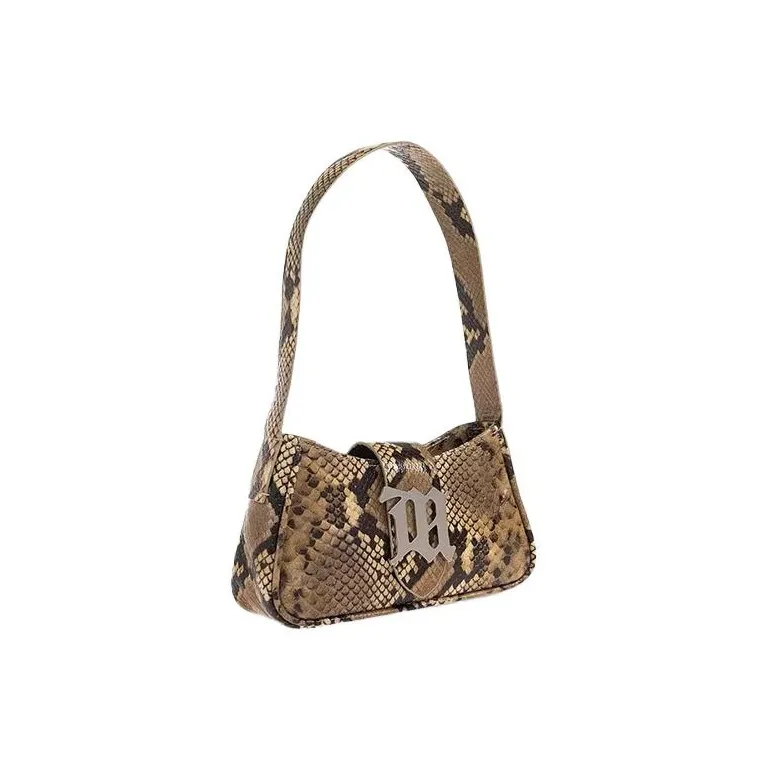Misbhv Embossed Leather Handbag Shoulder Bag Women's Light Brown-1
