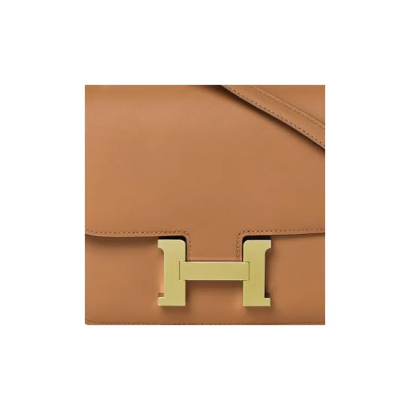 HERMES Constance Swift Leather Shoulder Bag Crossbody Bag Mini Women's 4B Biscuit Cookie-3