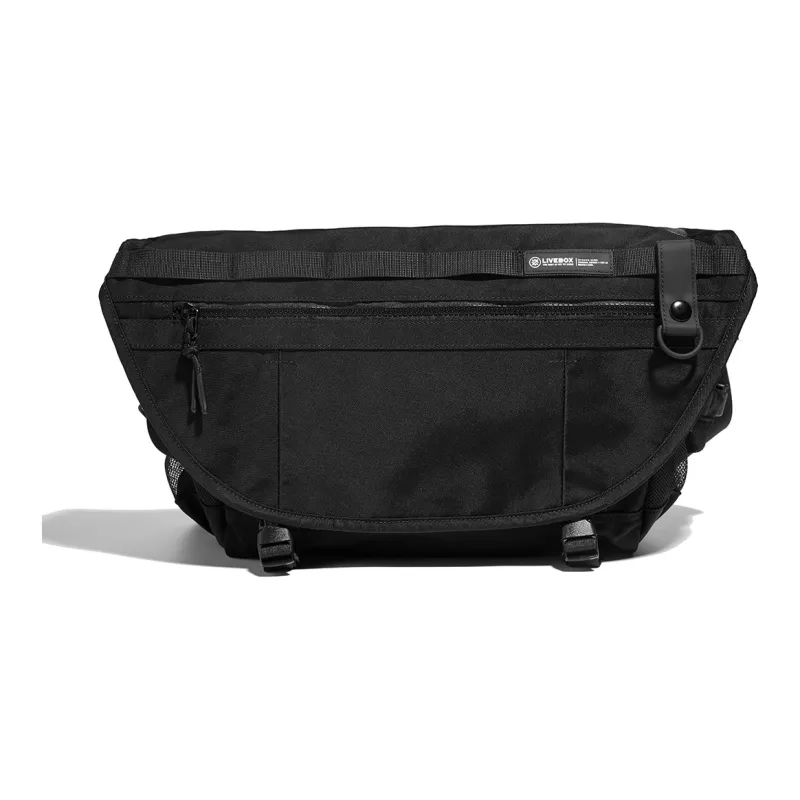 LIVEBOX EN DIRECT Polyester Messenger Bag Fixed Gear Bike Shoulder Bag Crossbody Bag Large Size Unisex White-6
