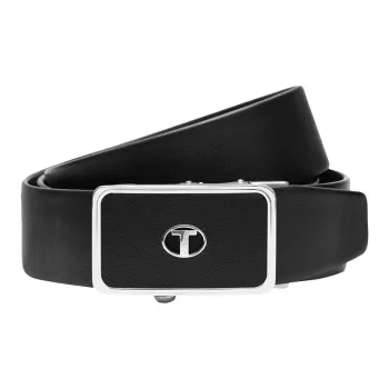 Thereble Business Luxury Brand Top Grain Cow Leather Belt Stainless Steel Automatic Buckle Width 3.7cm Men's