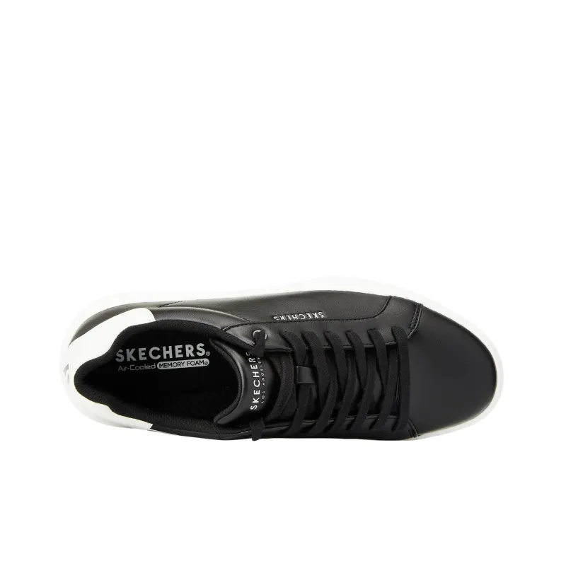Skechers Cushioning Wear Resistant Low Top Skateboard Shoes Men's Black White-3