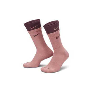 Nike Mid Calf Socks Unisex 604 Stardust Red/Night Brown Red