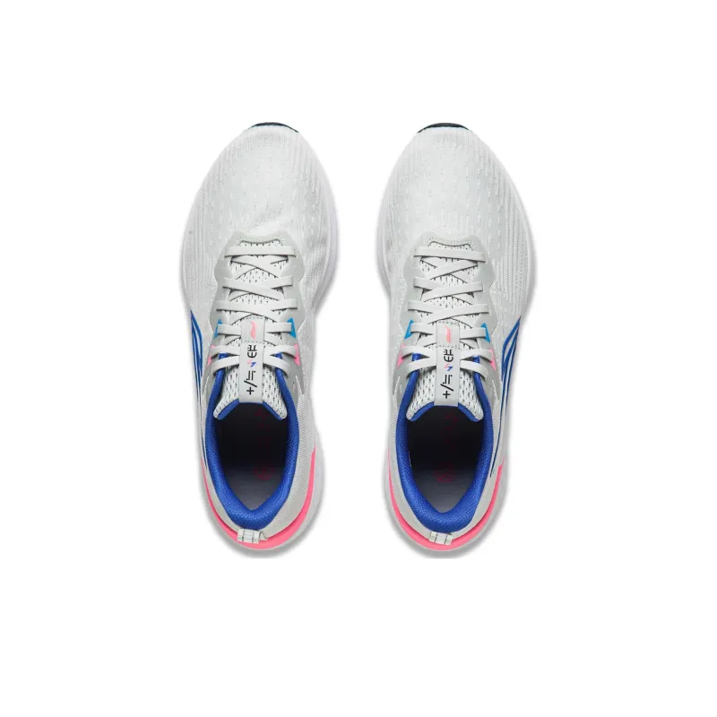 LiNing Red Hare 7 Cushioning Anti Slip And Wear Resistant Lightweight Rebound Low Top Running Shoes Men's Gray White-3