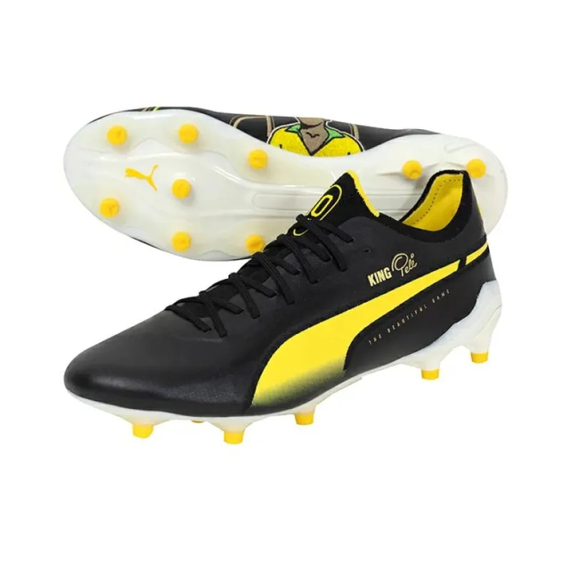 PUMA King Ultimate Pel FG/AG 'Black Yellow'-3