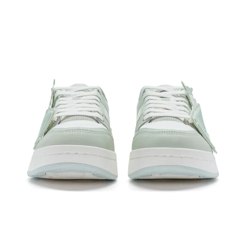 XTEP Skateboard Shoes Men Low Top Sail White/Creamy Green-5
