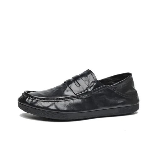 Mo Xu Men's Casual Shoes Men Low-Top Black