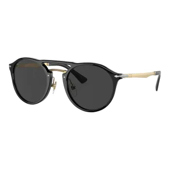 PERSOL Round Frame Double Bridge Sunglasses