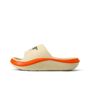DEERWAY Slide Slippers Men Khaki Orange/Black/White