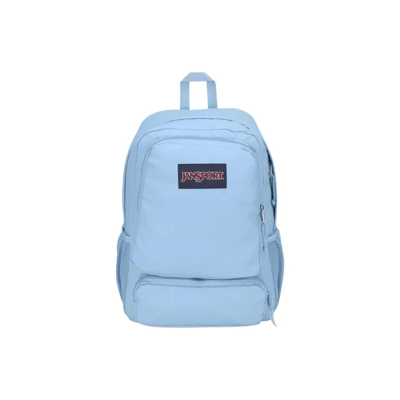 JanSport Recycled Polyester Backpack Unisex Light Blue-0
