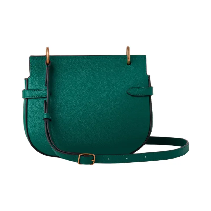Mulberry Soft Grain Cow Leather Crossbody Bag, Shoulder Bag Regular Women's Peacock Green-2