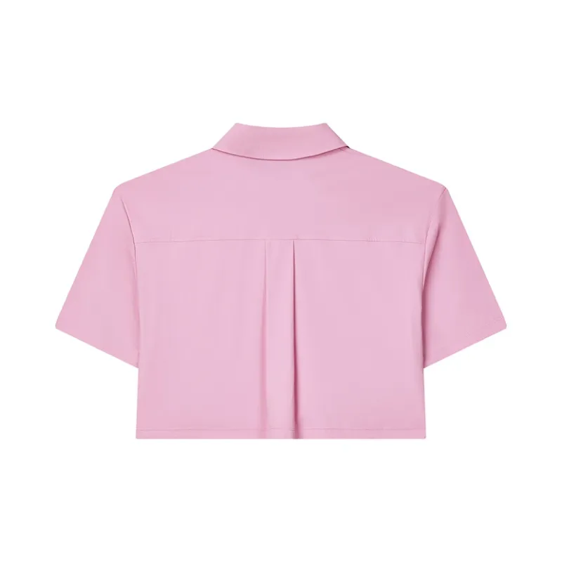 FILA Crop Tops Women's Concubine Pink-1